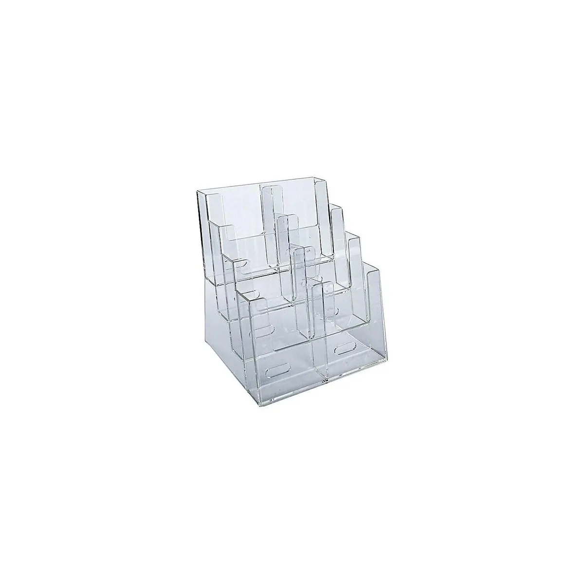 Azar Displays Azar Displays Four-Tier Trifold Brochure Holder Clear 252377 — product photo