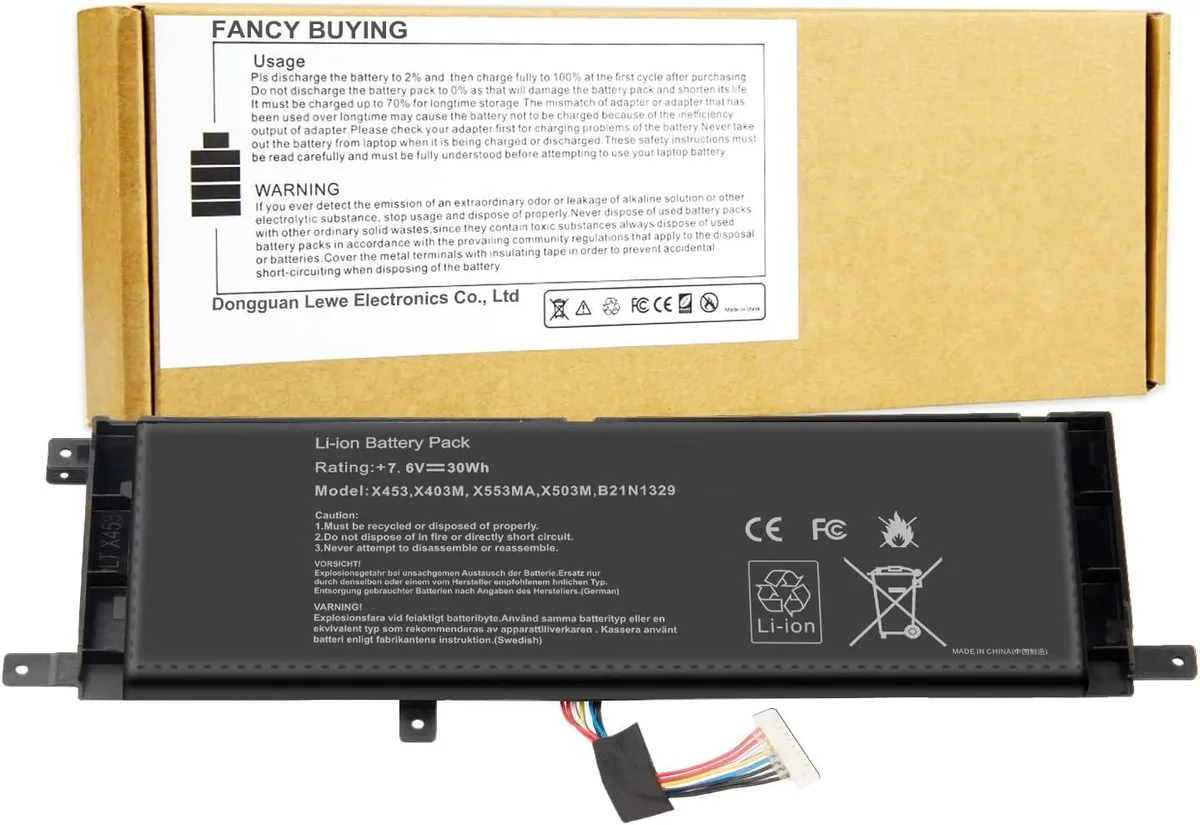 PISKEKAT PISKEKAT B21N1329 laptop battery 7.6V 30Wh Asus X403 X503M — product photo