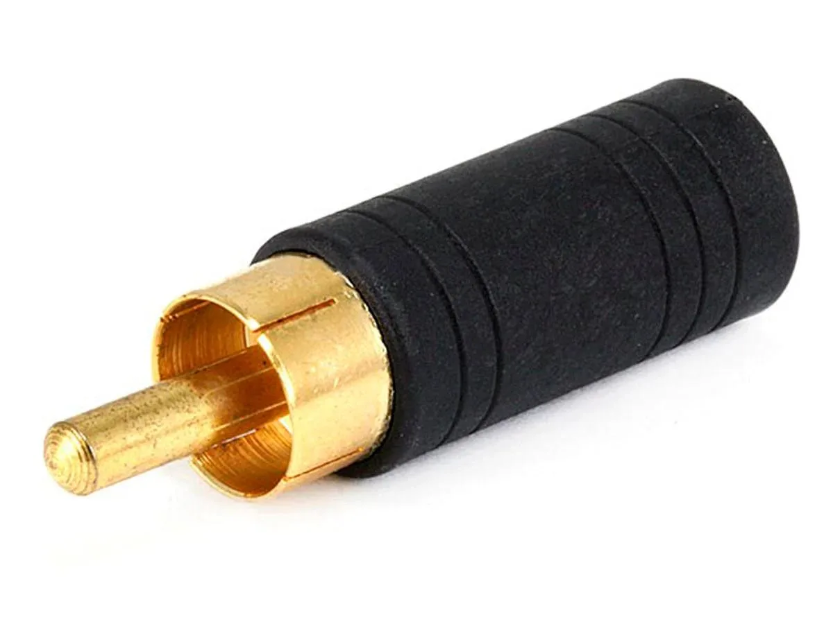 Monoprice Inc. Monoprice Inc. RCA plug to 3.5 mm TRS stereo jack adapter gold plated — product photo