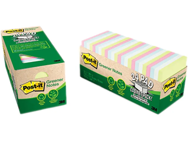 Post-it Post-it 654R-24CP-AP sticky notes 24 pads 75 sheets pastel — product photo