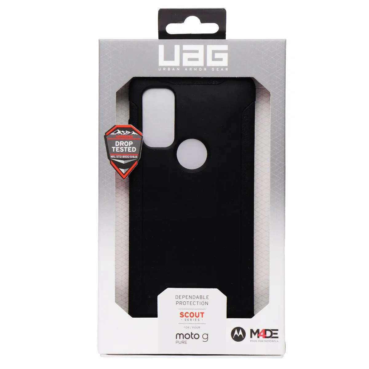 Urban Armor Gear, Inc. Urban Armor Gear Scout Series Case for Moto G Pure 2021 Black — product photo