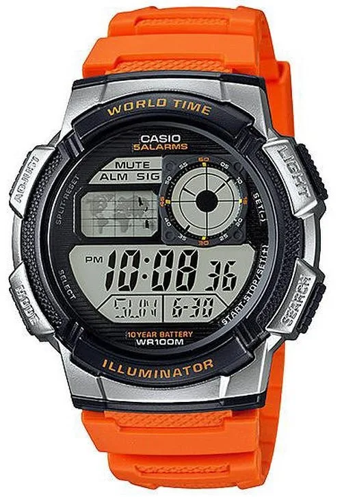 CASIO CASIO AE1000W-4BV digital watch 44mm 100m water resistance — product photo