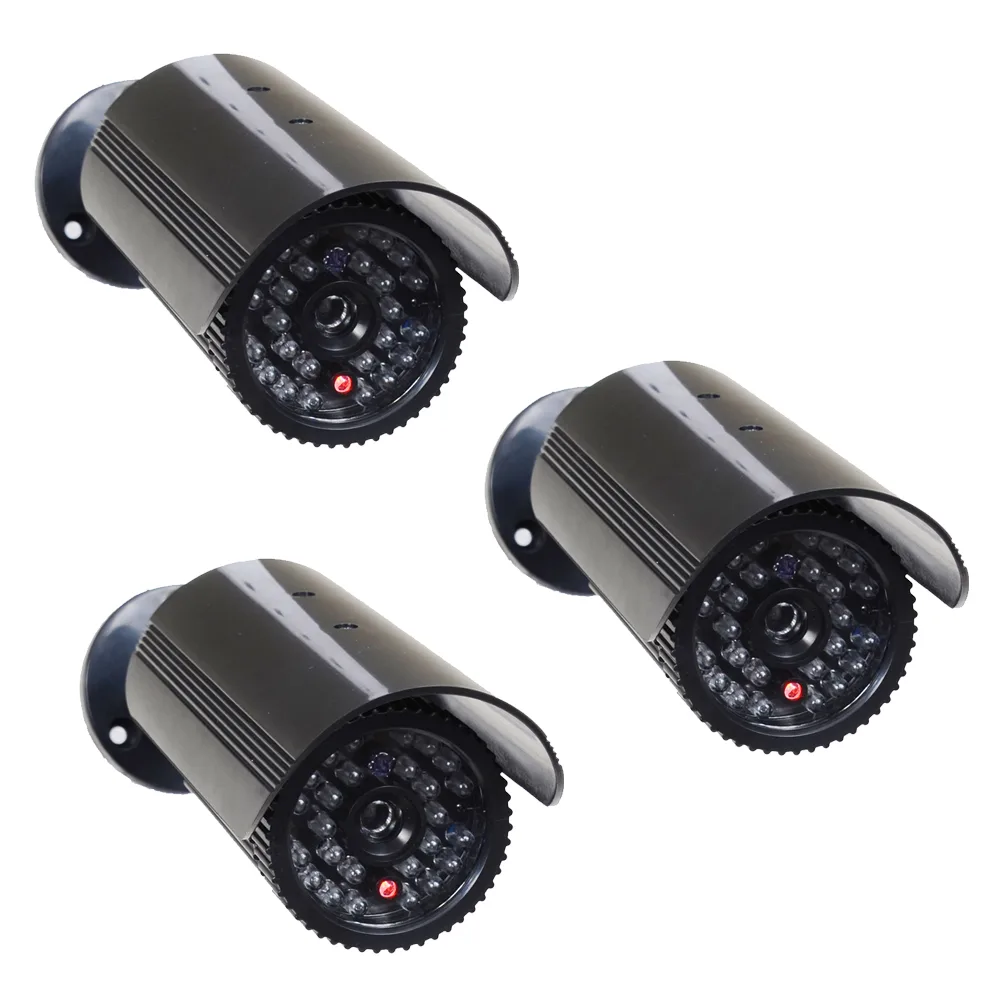 VideoSecu VideoSecu DMYIR3-N1 dummy CCTV camera 3 pack black — product photo