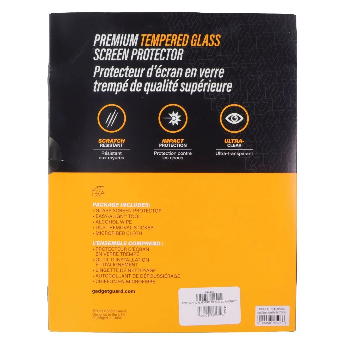 Invisible Gadget Guard Invisible Gadget Guard Glass Screen Protector for iPad Air 13-inch (2024) Clear — product photo