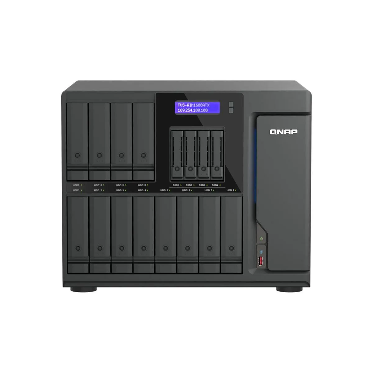 Qnap Qnap TVS-AIH1688ATX-U7-32G-US 16-bay rackmount NAS Intel Core Ultra 7 265 32GB DDR5 — product photo