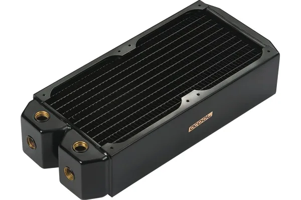 Alphacool Alphacool NexXxos UT60 Full Copper Radiator 240 60mm Black G1/4 diy cooling — product photo