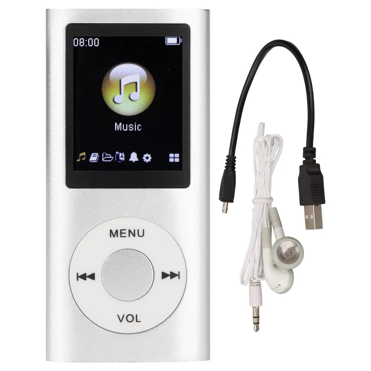 Cuifati MP3 player 64 GB 1.8" LCD Silver — product photo