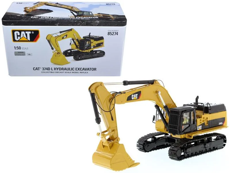 DieCast Masters DieCast Masters CAT 374D L Hydraulic Excavator 1/50 High Line Series vehicle — product photo