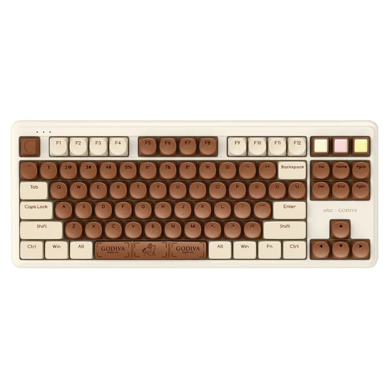 Corn Electronics Corn Electronics iKBC X GODIVA Limited Edition Gaming Keyboard 87 Keys TTC Red Switch Brown — product photo