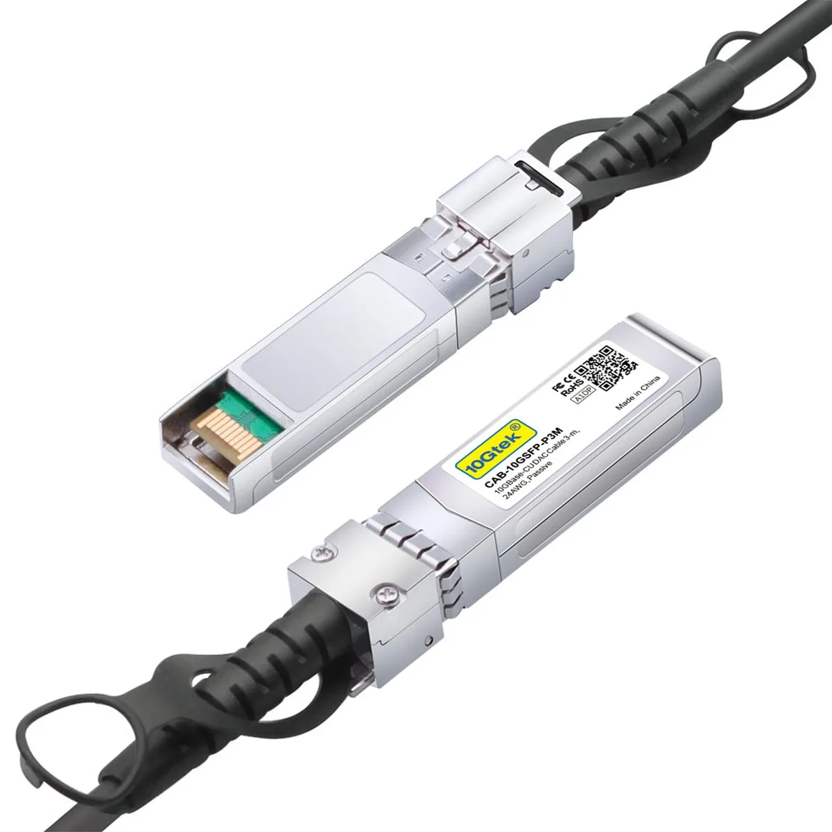 10Gtek 10Gtek 10G SFP+ DAC passive twinax cable 3m — product photo