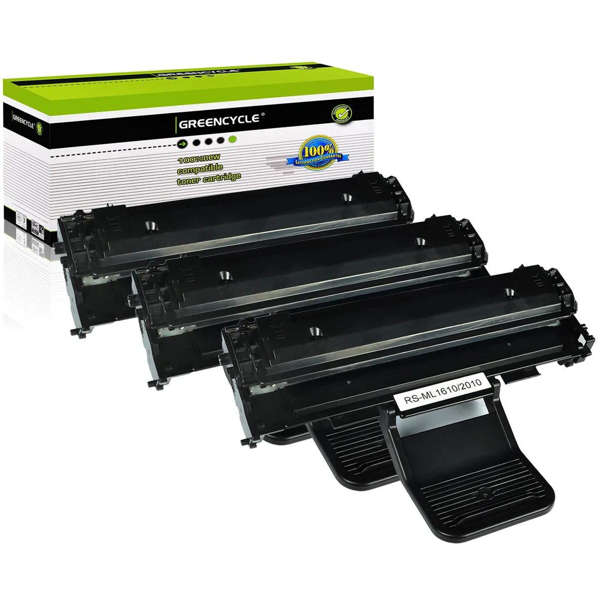 GREENCYCLE GREENCYCLE ML-1610 Compatible Toner Cartridge 3-Pack Black 3000 pages — product photo