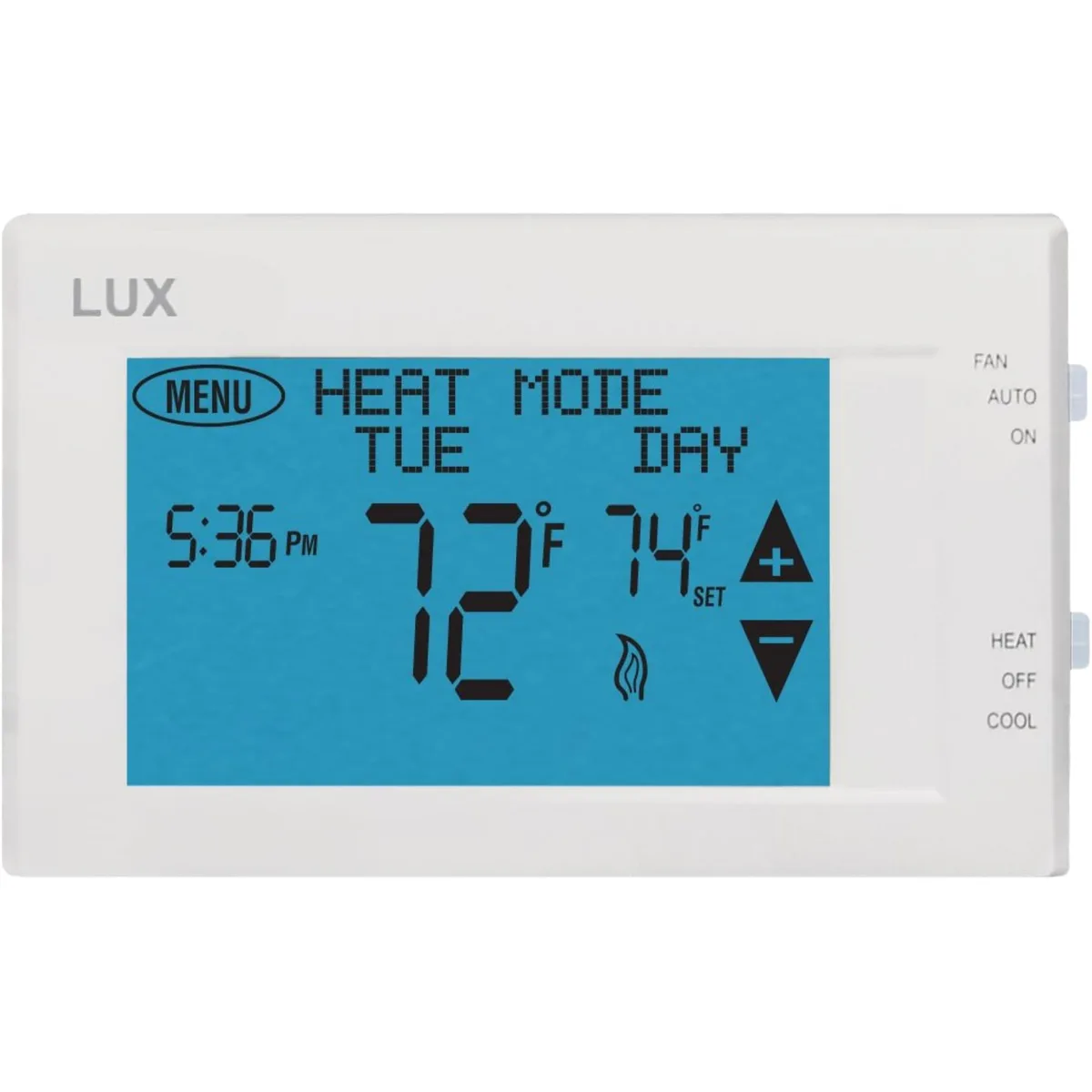 LUX TX9600TS Wi-Fi Smart Thermostat White — product photo