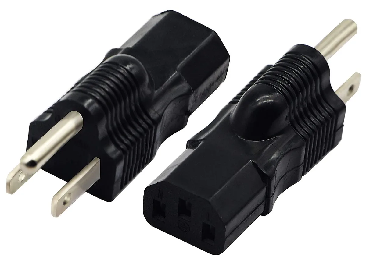 iBallz iBallz NEMA 5-15P to IEC 60320-C13 adapter 2 pack — product photo