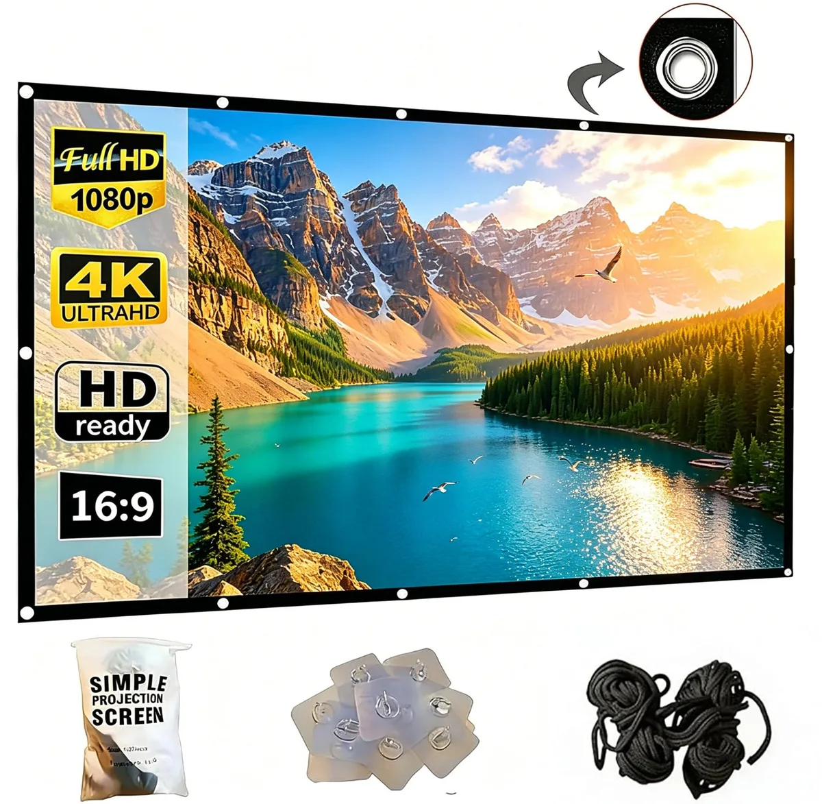  SOHIAVY SOHIAVY-001 120 inch 16:9 Foldable Projector Screen — product photo