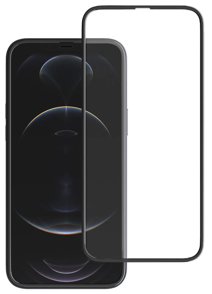Nakedcellphone Nakedcellphone Airbag Tempered Glass Screen Protector Full Size iPhone 12 Mini 5.4" Clear — product photo
