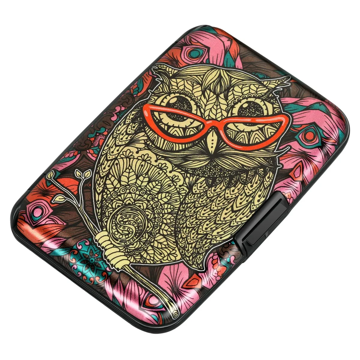  ELFISH Cx10197c RFID Aluminum Wallet Multi-Color 4.33 x 2.95 x .75 in 10 Cards — product photo