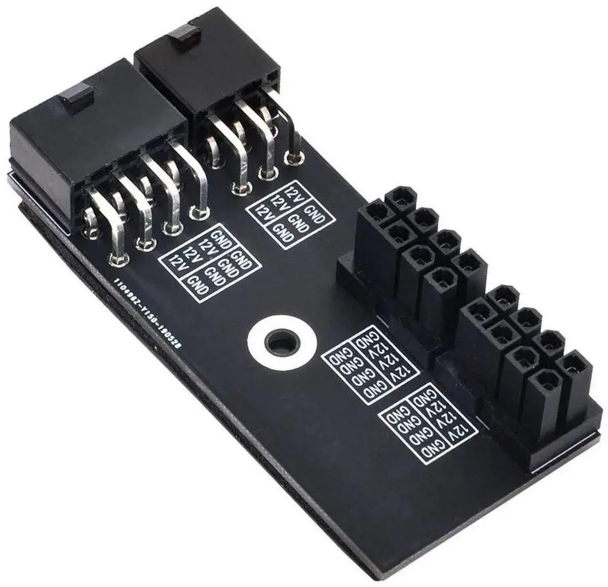 Vszerda Vszerda Dual ATX 8Pin Female to 6+8Pin Male 180° Angled Power Splitter Cord for NVIDIA 3080 3090 — product photo