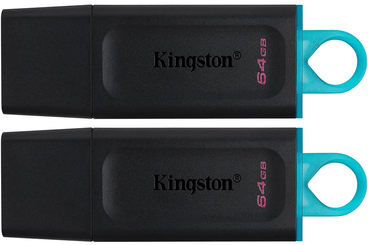 Kingston Technology Corp. Kingston Technology Corp. DataTraveler Exodia DTX/64GB-2PCR 64GB USB 3.2 Gen 1 USB flash drive 2 pack — product photo