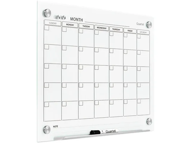 Quartet Quartet GC2418F Infinity Magnetic Glass Calendar Board 24x18 — product photo