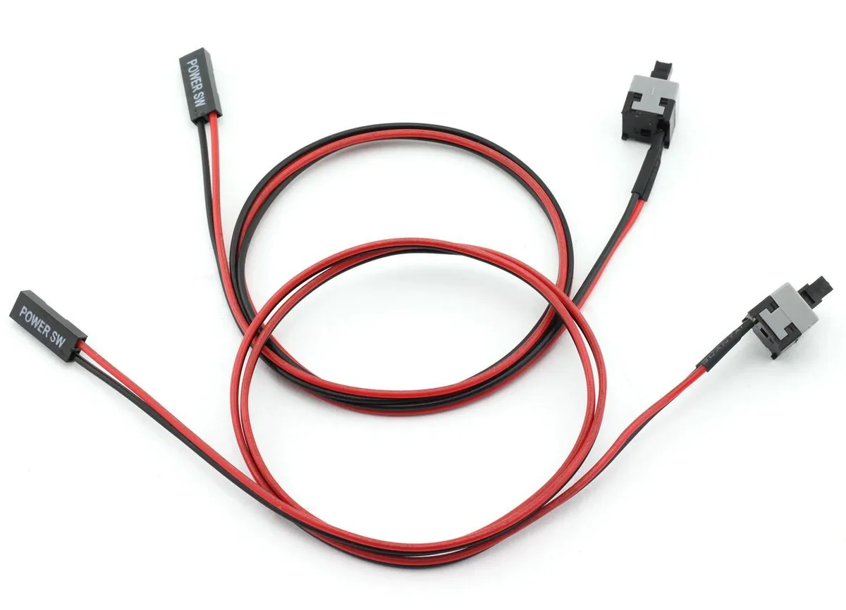 MEETOOT PCSW-2PIN50-P2-RE 2-pin power cable Red 50cm — product photo