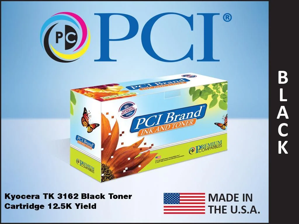 PCI PCI KYOCERA TK-3162 Black Toner Cartridge 12500 Page — product photo