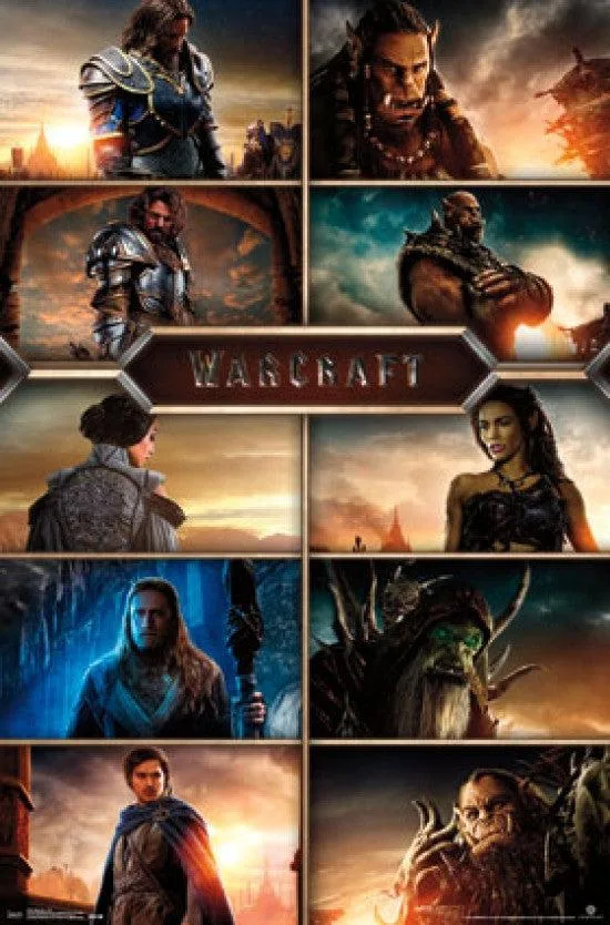 Warcraft Grid poster print 22 by 34 inches on heavy paper