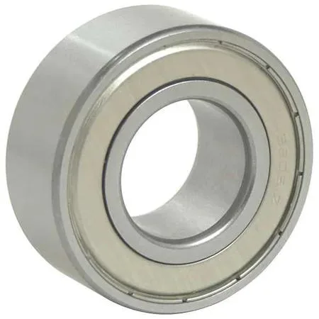 Small transparent angular bearing, 15 mm bore, double shielded