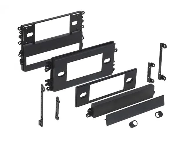 Black textured ABS plastic dash installation kit for 1986-1995 Mazda vehicles