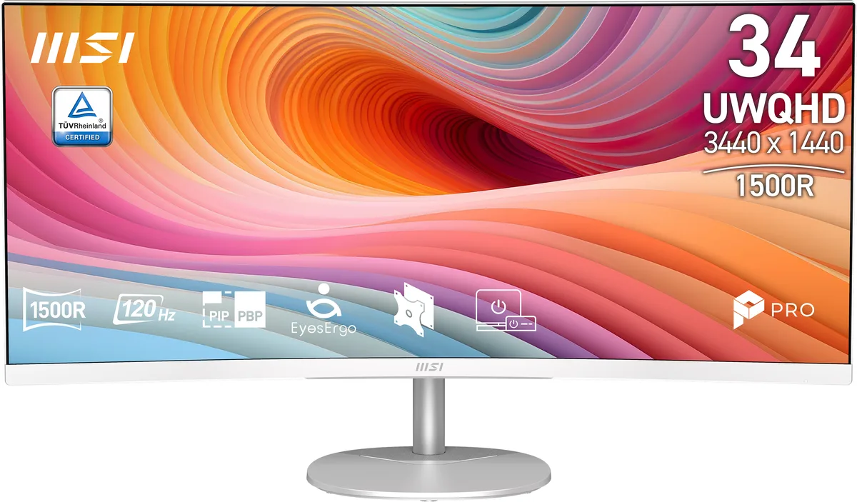 MSI MSI PRO MP341CQW E12 34" 120Hz UWQHD curved monitor — product photo
