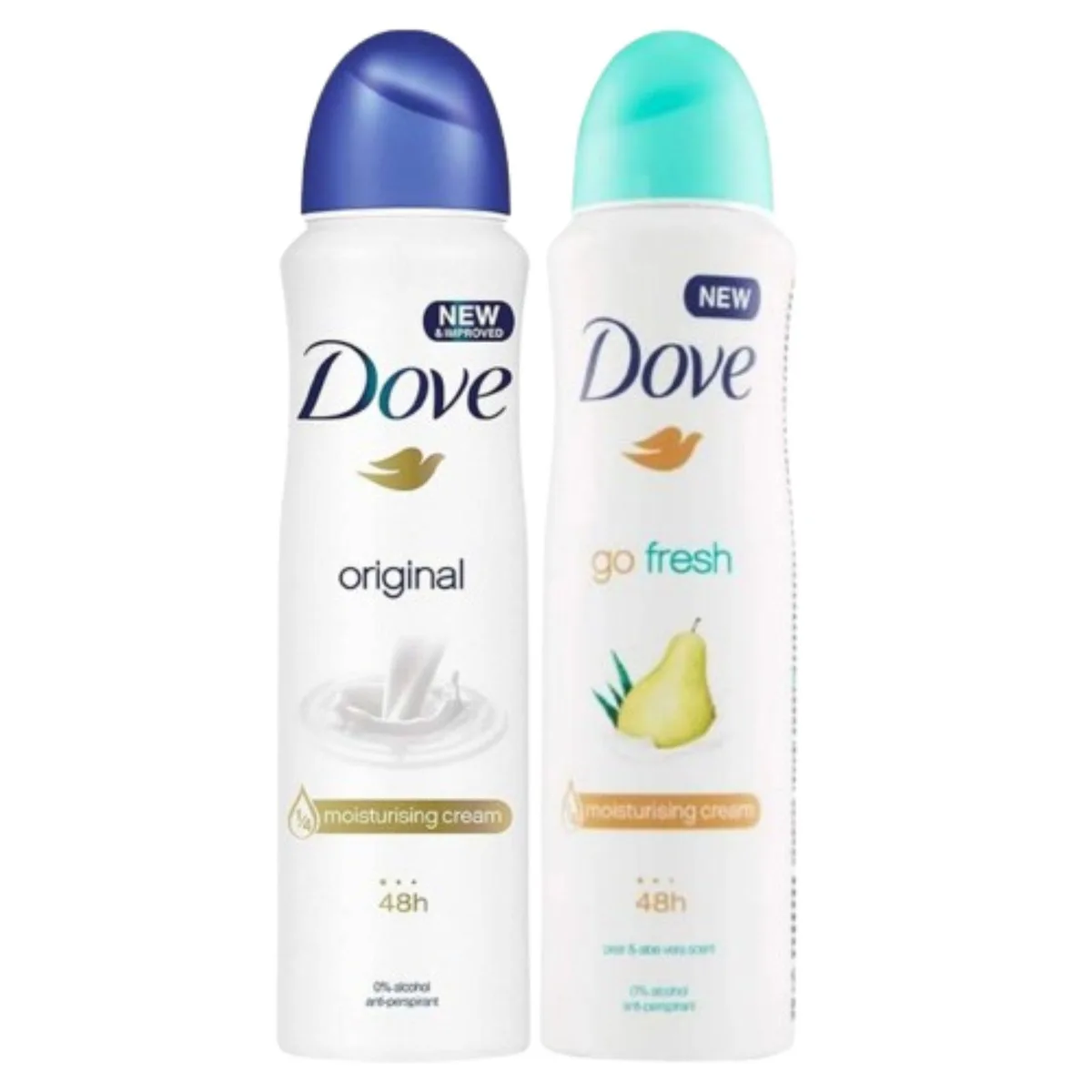 Dove Dove SP-53543280869694 Skin Care Antiperspirant Deodorant Spray Aloe Pear Original 150 ml Duo — product photo