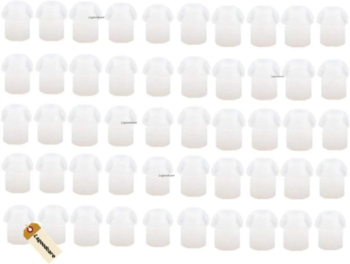 usbroway usbroway 50Pack White Silicone EarTips 13mm two-way radio — product photo
