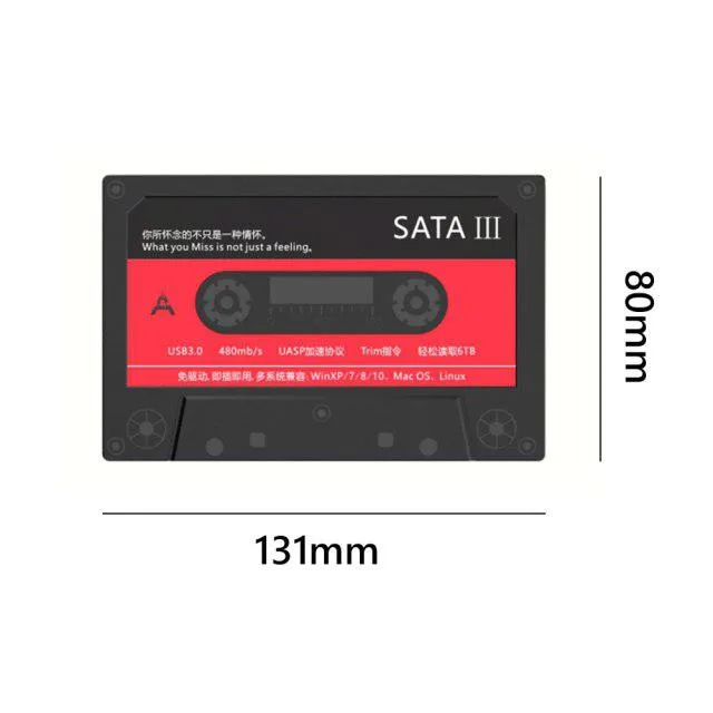 Hetai Tech Hetai Tech 2.5″ SATA USB 3.0 Hard Drive Enclosure 6Gbps 6TB — product photo