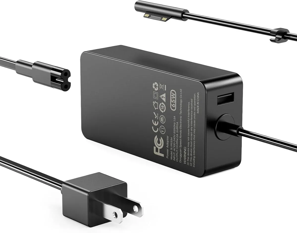 Kenuco Kenuco 65W AC Adapter for Surface Pro 9 8 7 6 5 4 3 X — product photo