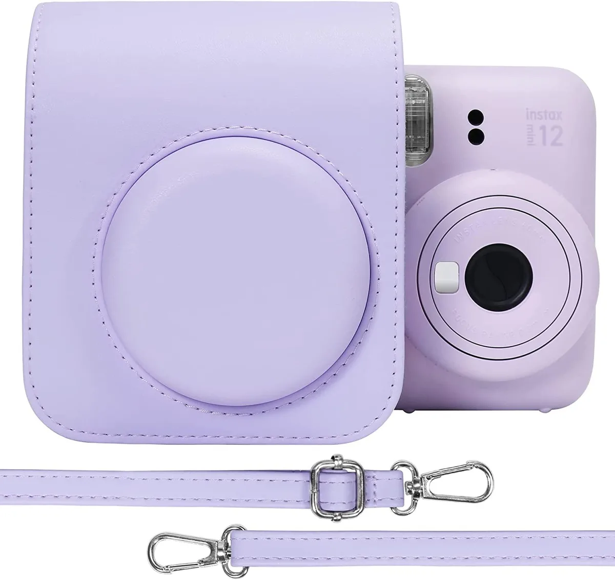 anicestore anicestore Fujifilm Instax Mini 12 Camera Case Purple with Adjustable Shoulder Strap — product photo
