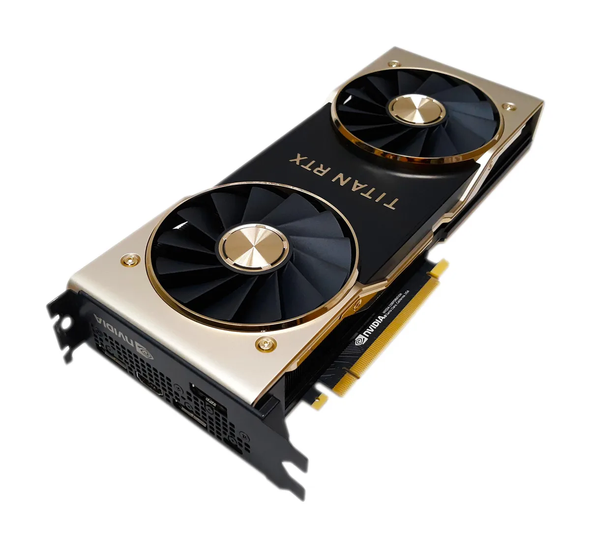 NVIDIA NVIDIA Titan RTX Gold 24GB GDDR6 graphics card — product photo