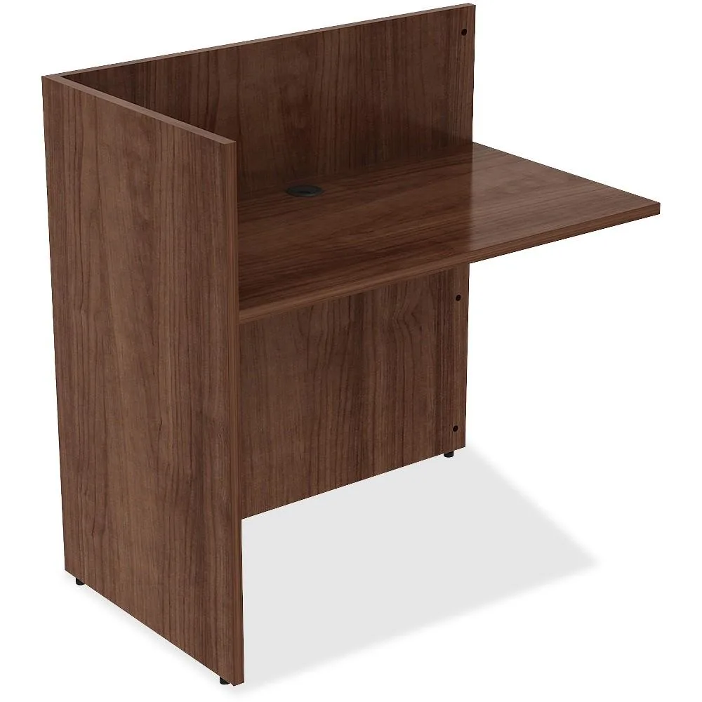 Lorell Lorell LLR34404 Reception Return 42x24x41 Walnut office furniture — product photo