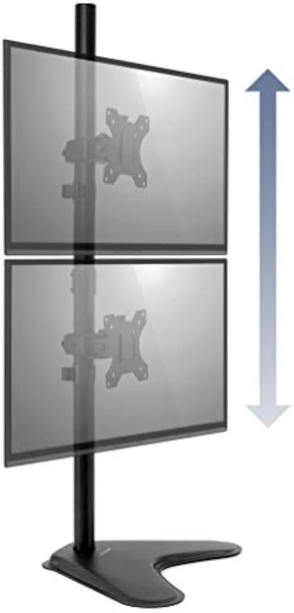 TAURKENAM TAURKENAM Vertical Dual Monitor Stand 24-32 inch VESA 75 100 office equipment — product photo