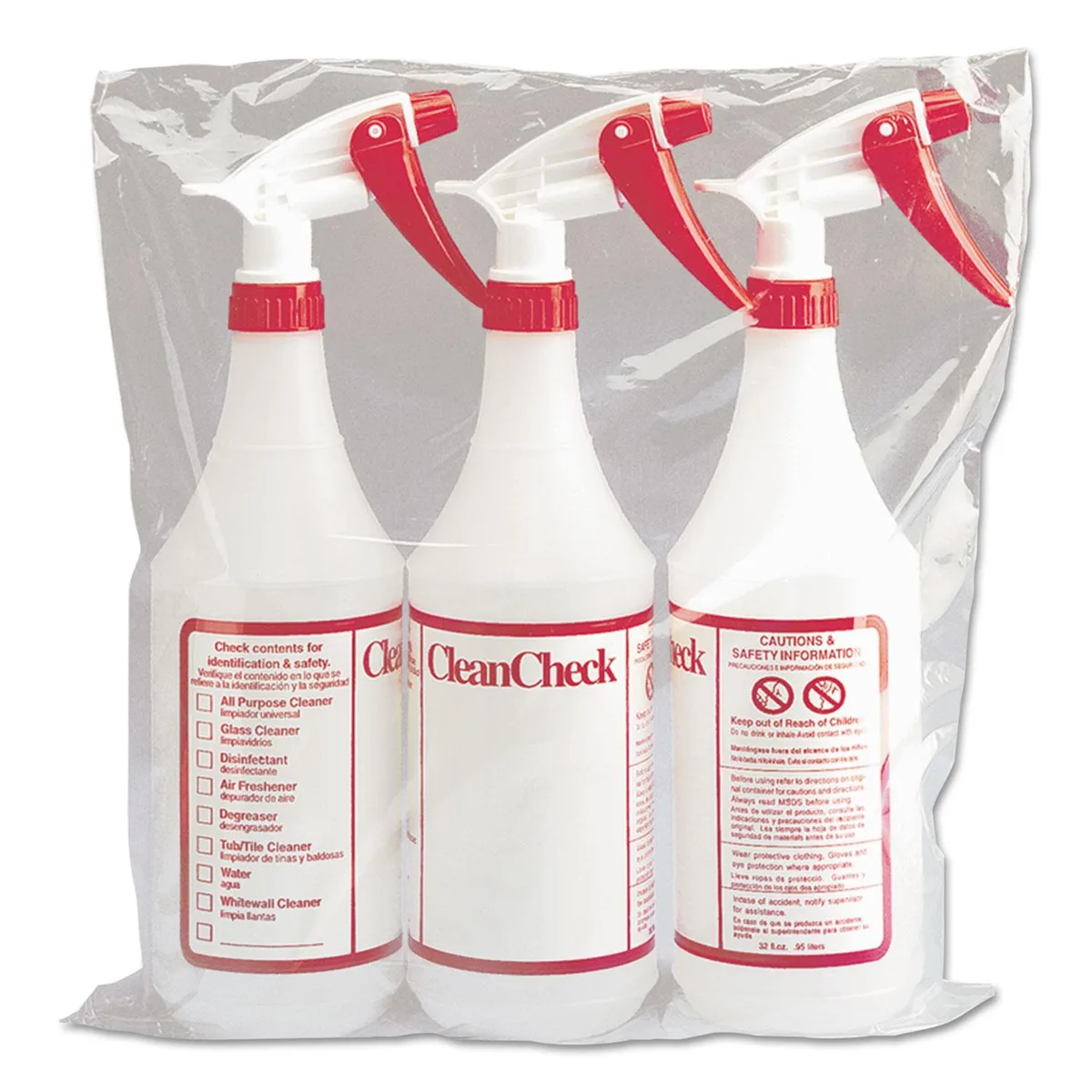 Boardwalk Boardwalk BWK03010 Trigger Spray Bottle 32 oz cleaning 3/Pack — product photo