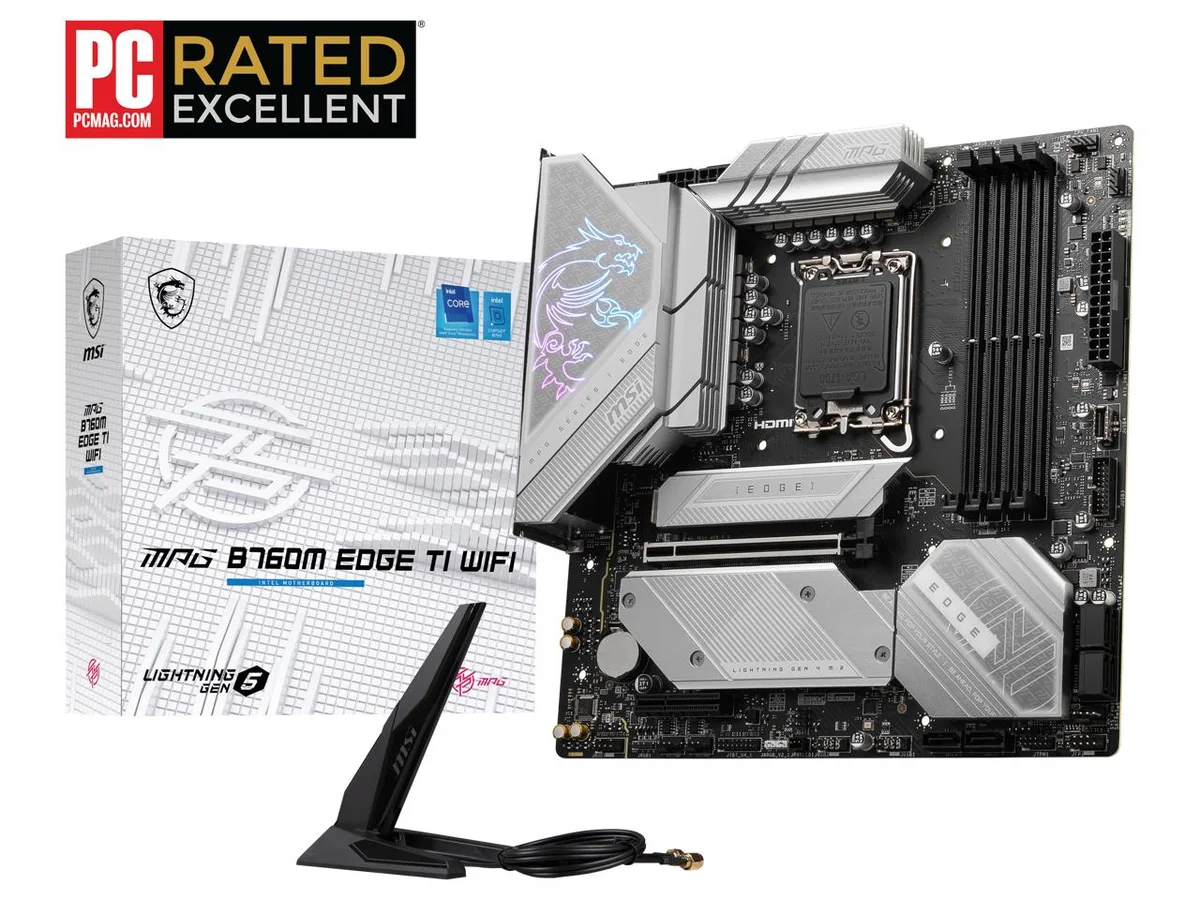 MSI MSI MPG B760M EDGE TI WIFI Intel motherboard — product photo