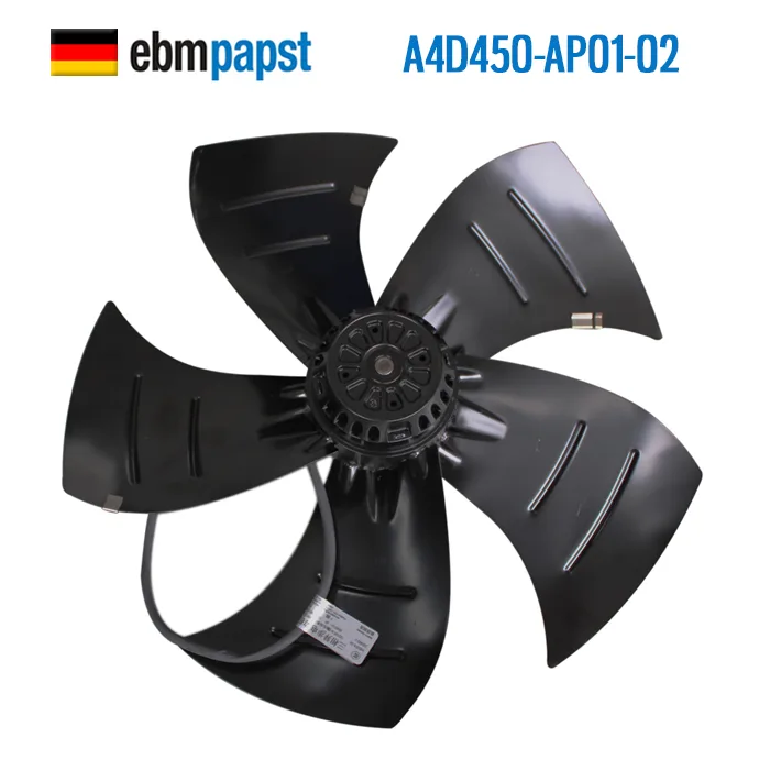 Fans Fans A4D450-AP01-02 230V/400V 0.48/0.53A outer rotor industrial cooling fan — product photo