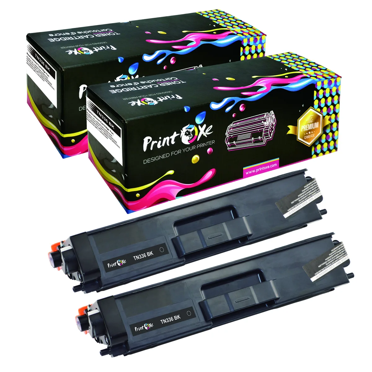 PrintOxe PrintOxe TN336 2-Pack Black Toner Cartridges 4000 Pages — product photo