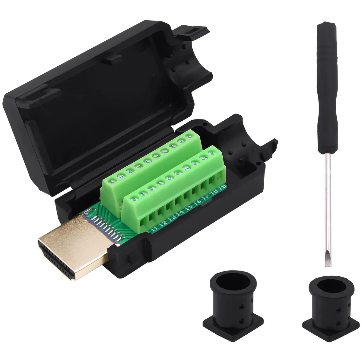 Vszerda Vszerda HDMI 2.0 Solderless Male Connector Kit 7.3mm 8.6mm — product photo