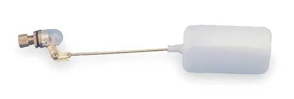 Brass mini evaporative cooler valve with polyethylene float and brass rod