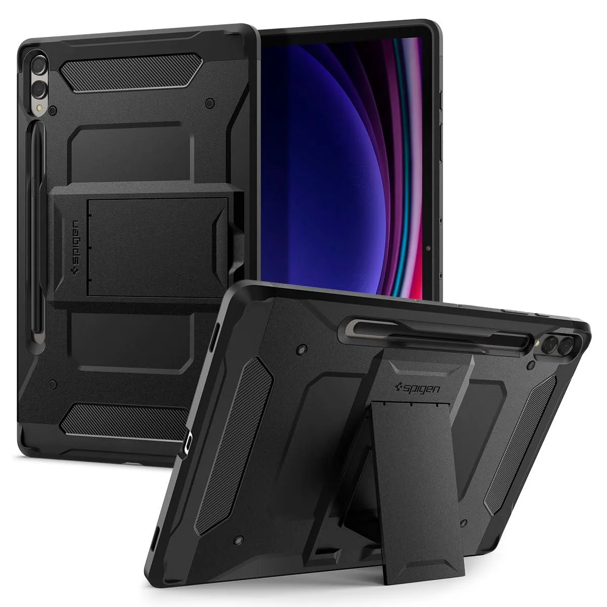  Spigen ACS06835 Tough Armor Pro Case for Galaxy Tab S10+/S9+ 12.4" Black — product photo