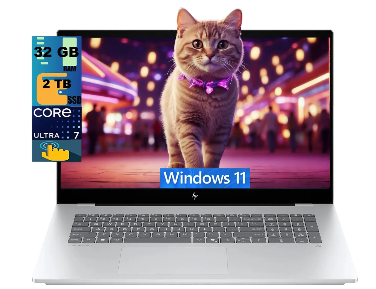 HP HP OmniBook 7 17.3" Laptop Intel Core Ultra 7 258V 32GB DDR5 2TB SSD — product photo