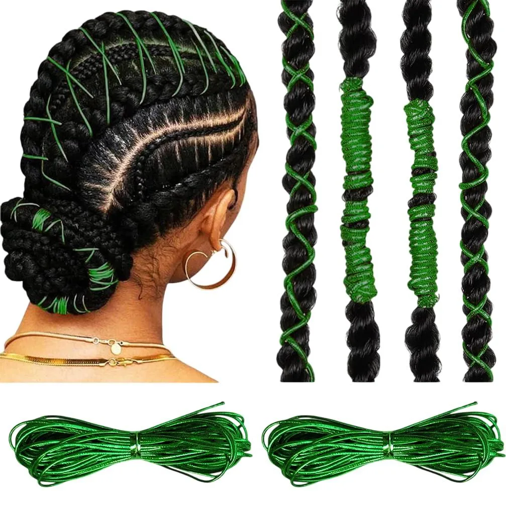  ASVNRES 60122000 Green Braiding Cord 2×5 m 1 mm — product photo