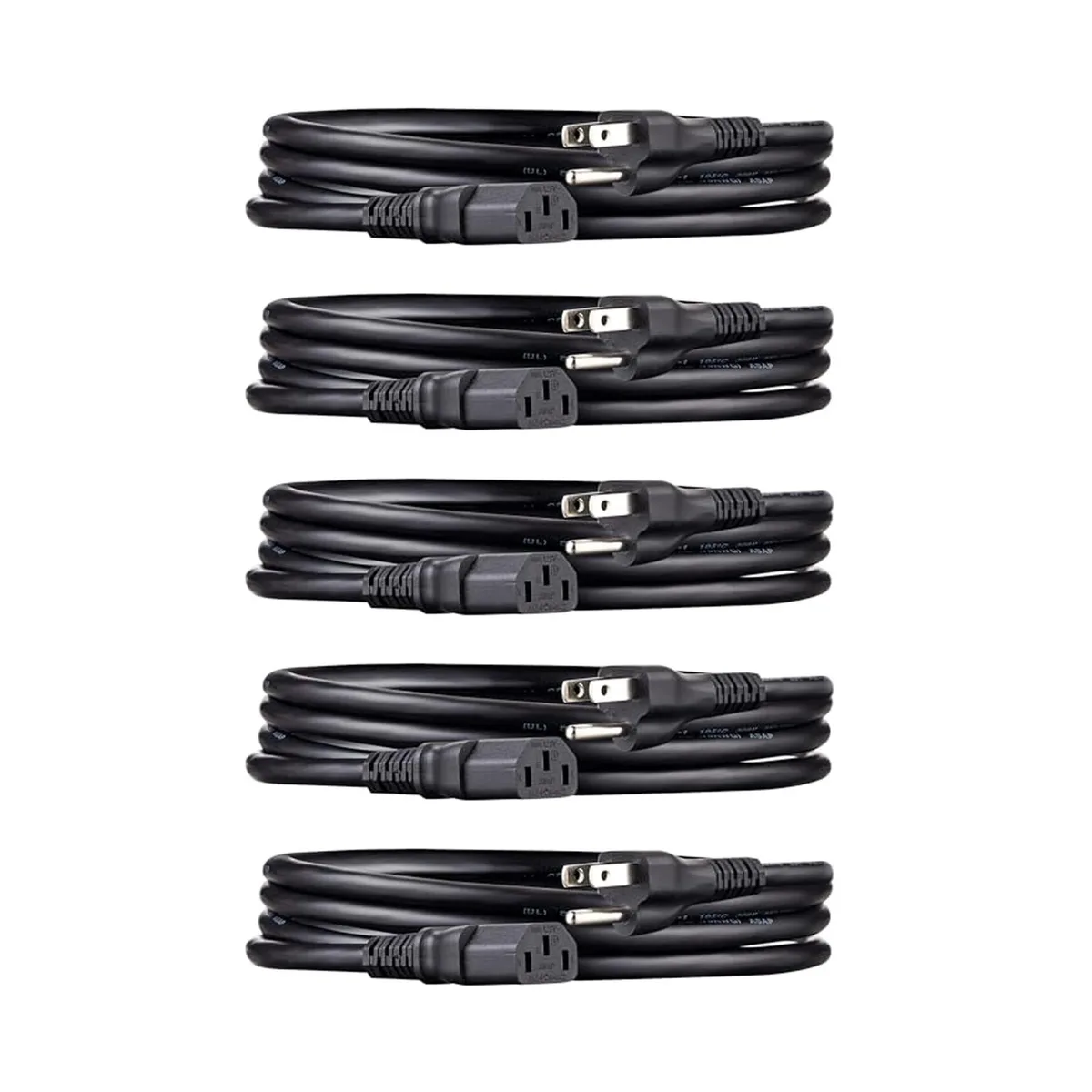  Straight Blade Plug 18 AWG 125 V 5-Pack — product photo