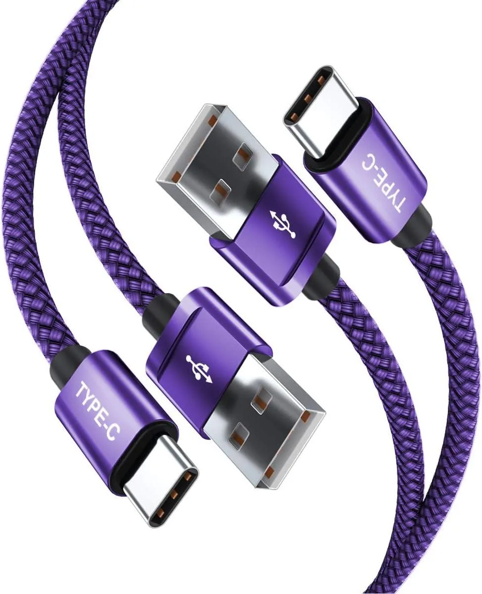 KEHIPI KEHIPI USB-C Charger Cable 10FT 2Pack Purple — product photo