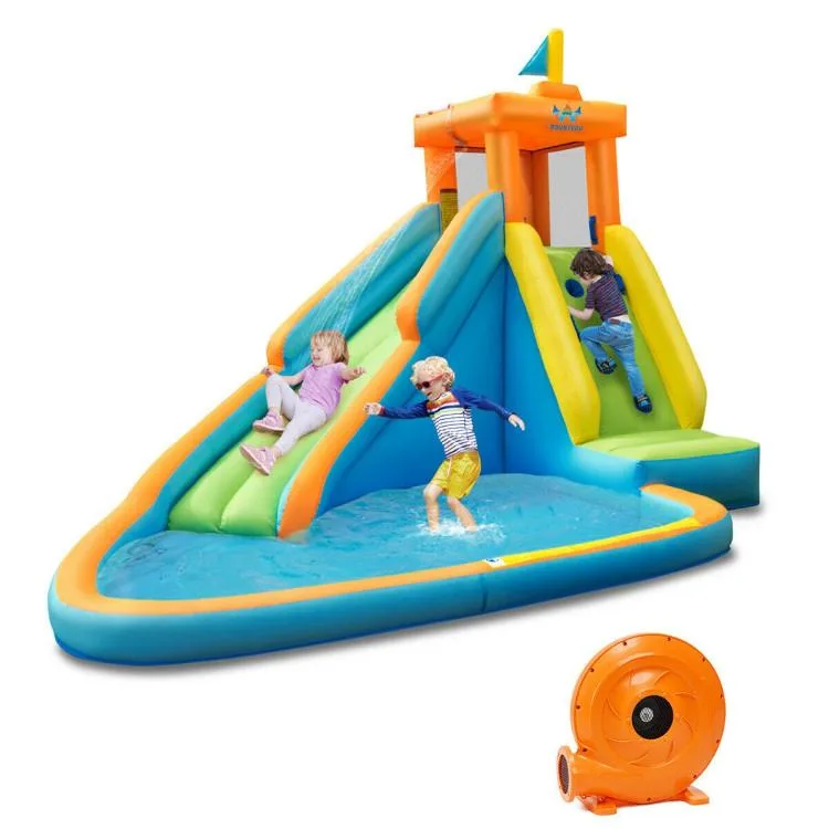 SlickBlue SlickBlue Inflatable Water Slide Bounce House 13' x 10' x 8.5' 740W — product photo