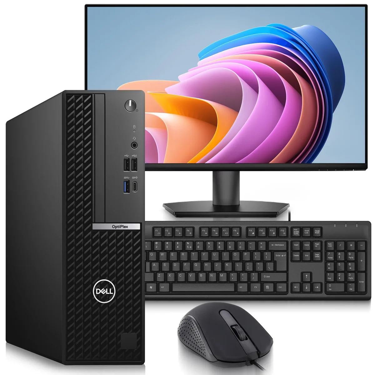 DELL Dell OptiPlex 5080 SFF i7-10700 8GB DDR4 256GB SSD 24" Monitor Win 11 Pro — product photo